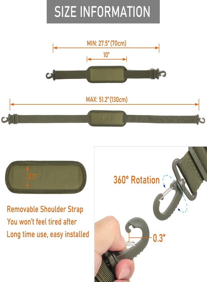 Lemubeane 2 Pack Shoulder Strap Pads Adjustable Shoulder Strap Replacement for Crossbody Pouch Bags (2 Pack Khaki) - Image 3